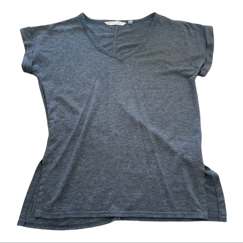 Harmony and Balance Women’s Grey Short Sleeve T Shirt Casual Size Medium